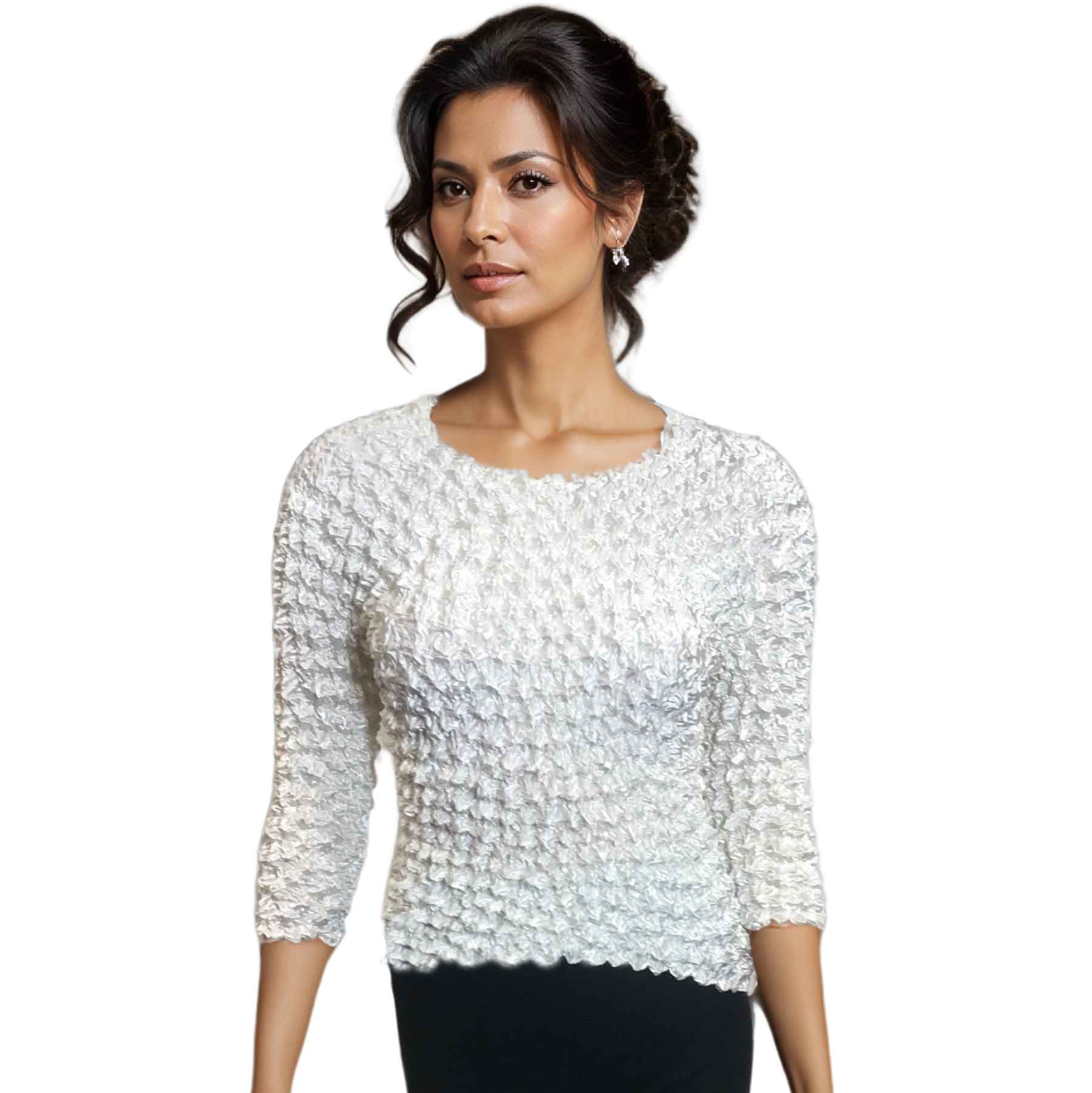 232 - GOURMET Popcorn - Three Quarter Sleeve - Ivory