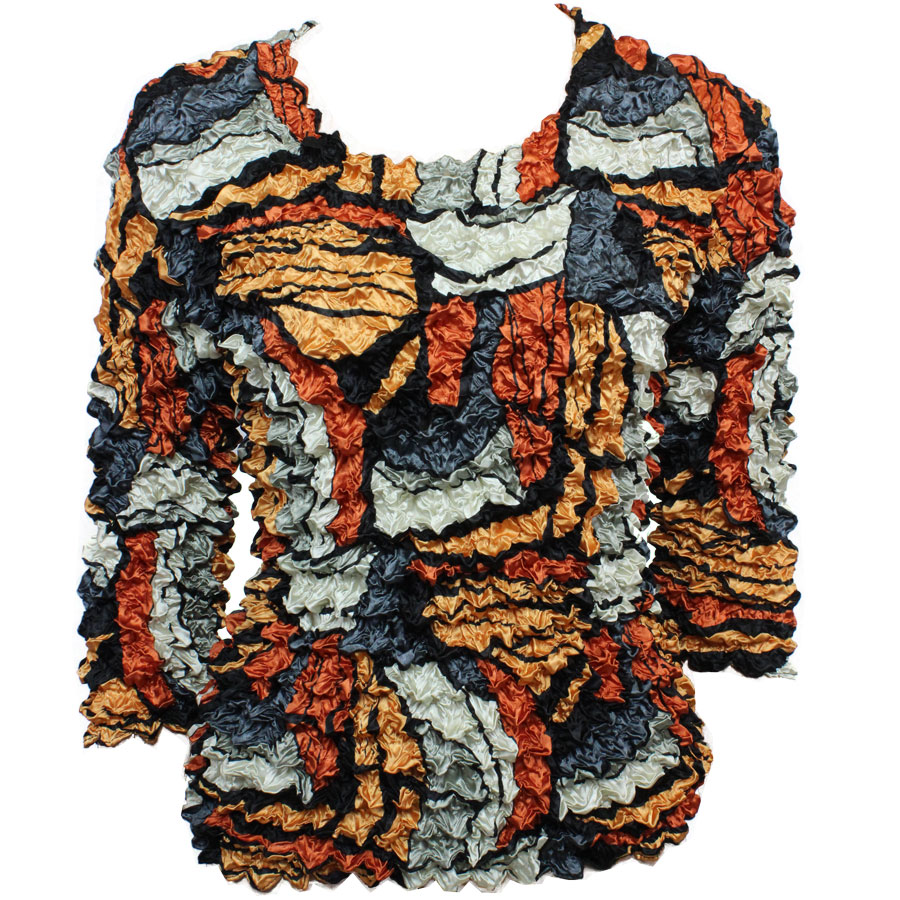 232 - GOURMET Popcorn - Three Quarter Sleeve - Pop Art - Orange